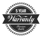 5 Year Warranty